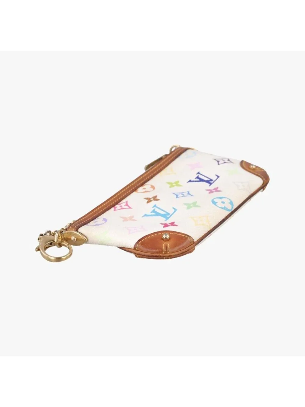 Louis Vuitton Pochette Mirror MM Blanc Monogram Multicolor Shoulder Bag